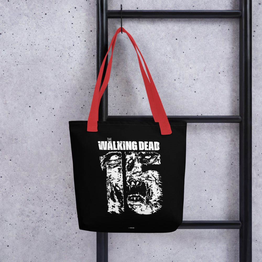 The Walking Dead Tote Bag 15th Anniversary Red Handles