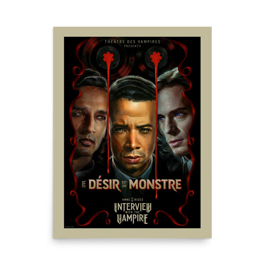 Interview with the Vampire Le Désir Premium Poster