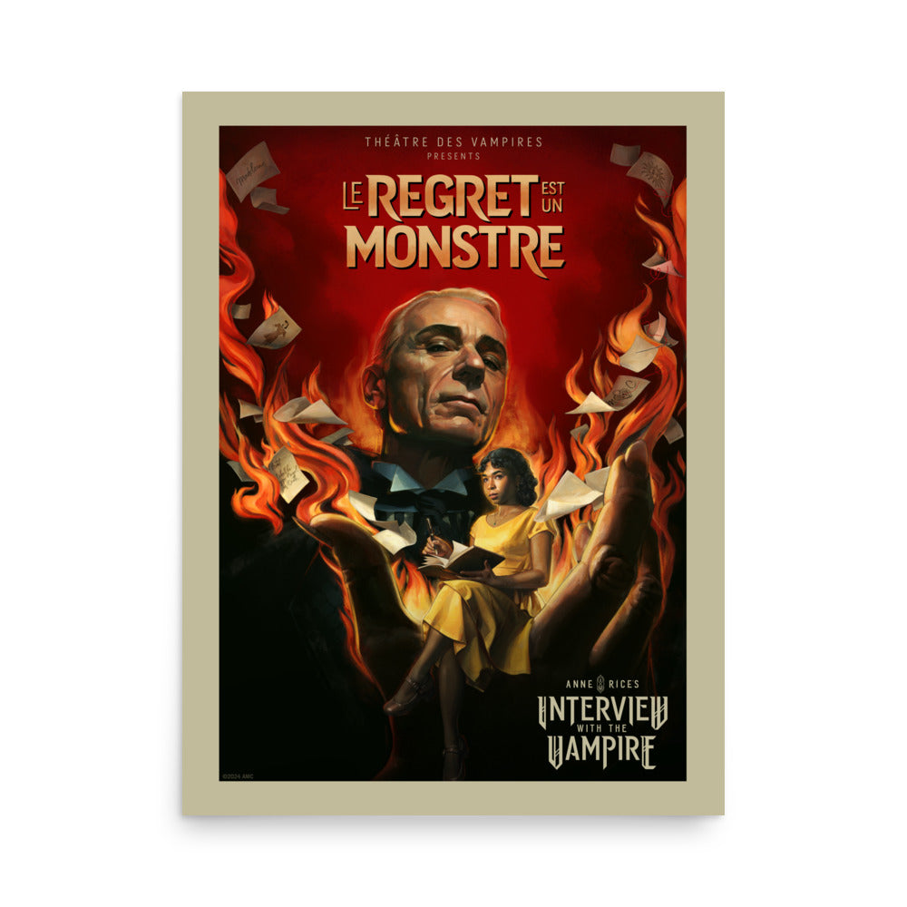 Interview with the Vampire Le Regret Premium Poster