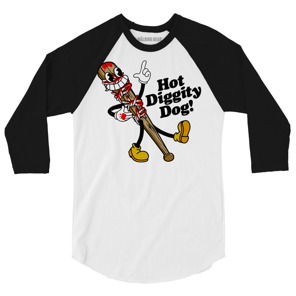 The Walking Dead Raglan Shirt 15th Anniversary Hot Diggity Dog