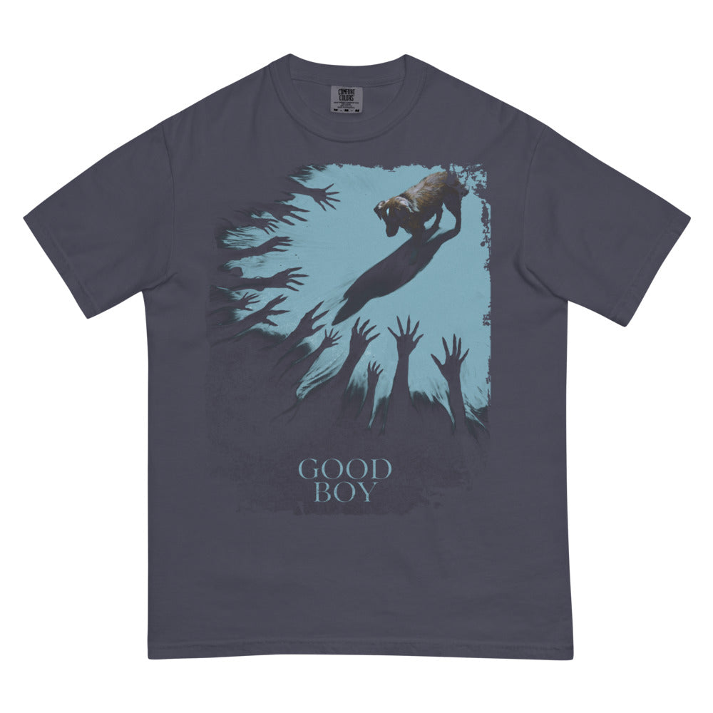 Good Boy Key Art Comfort Colors T-Shirt Navy