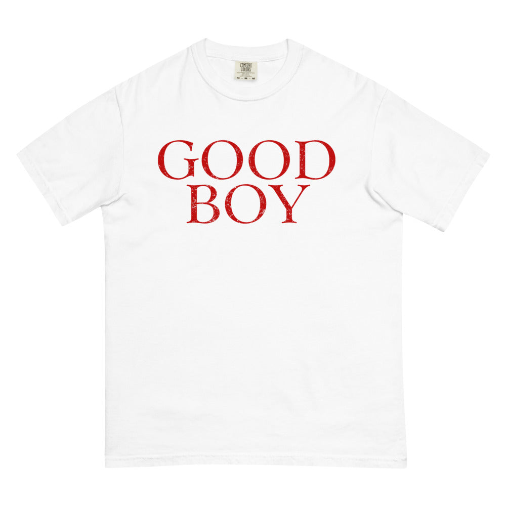 Good Boy Logo Comfort Colors T-Shirt White