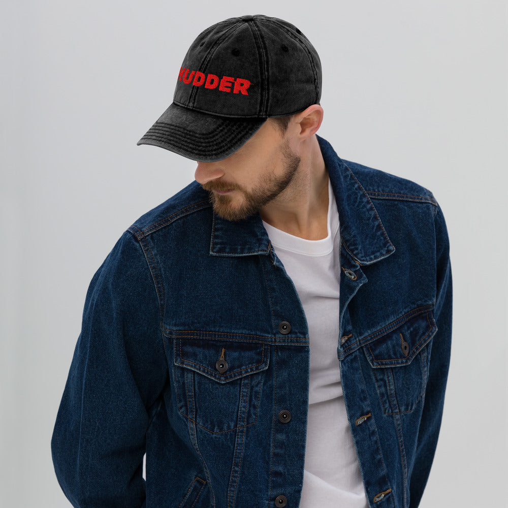 Shudder Logo Embroidered Faded Hat