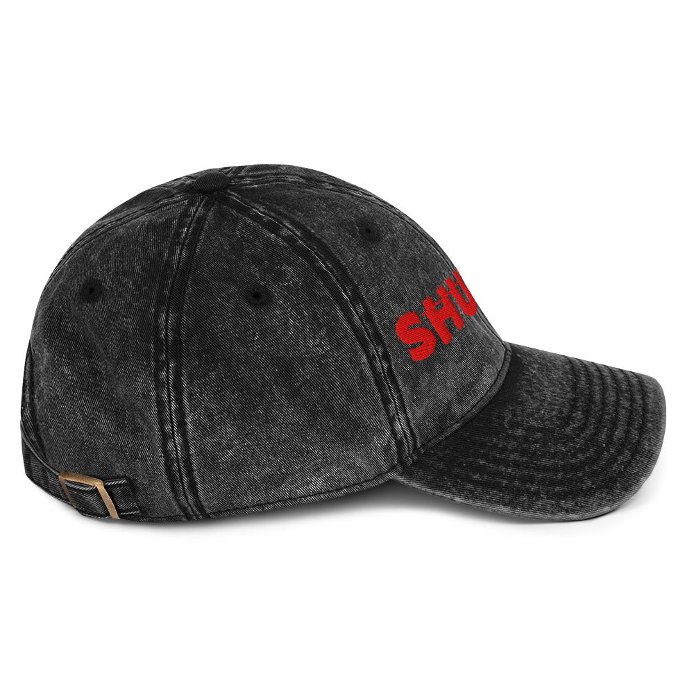 Shudder Logo Embroidered Faded Hat