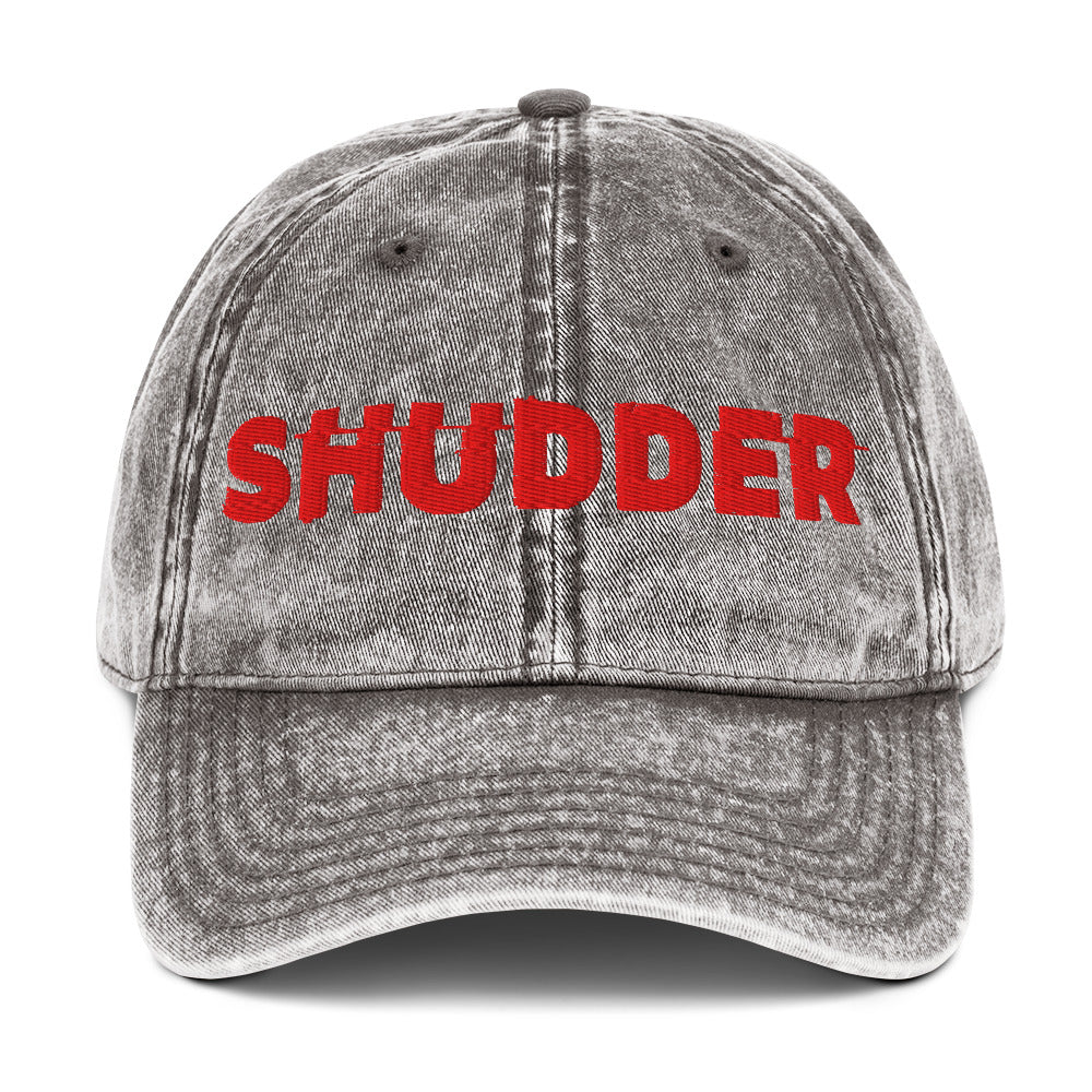 Shudder Logo Embroidered Faded Hat