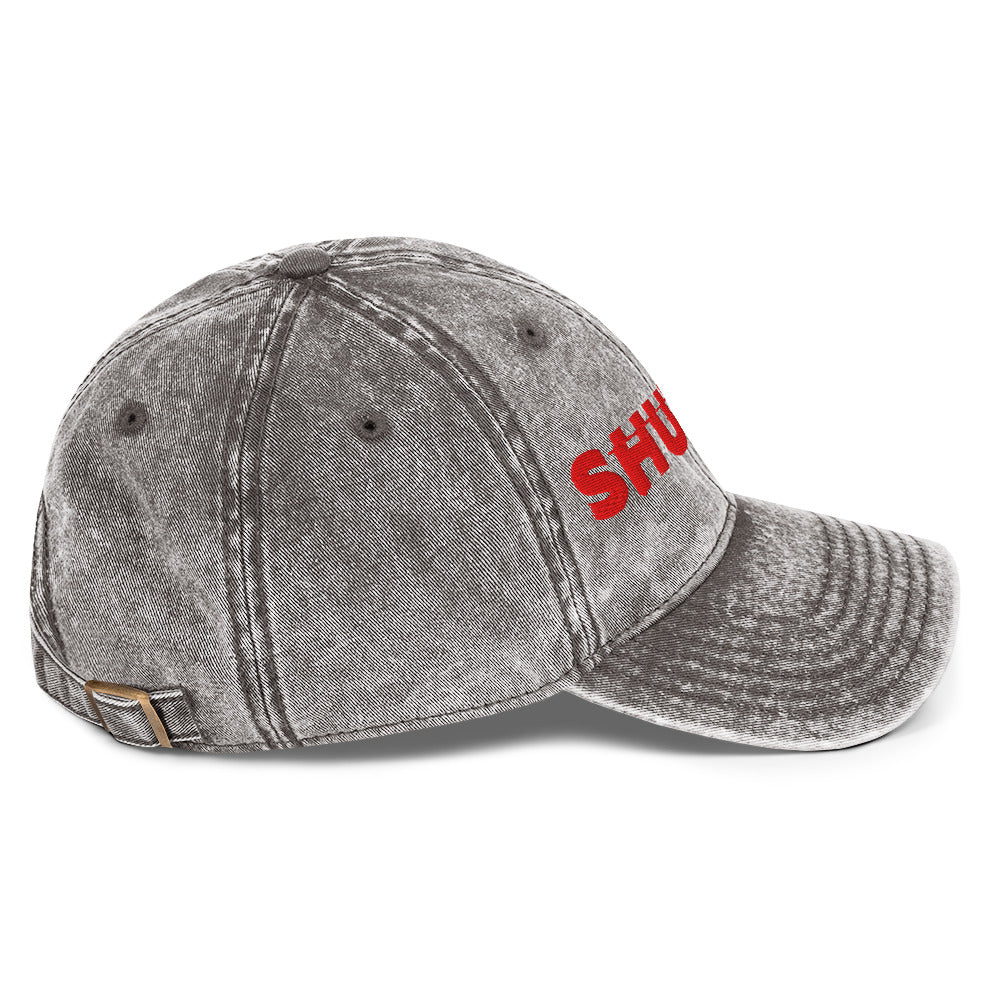 Shudder Logo Embroidered Faded Hat