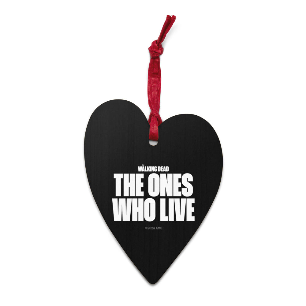 The Walking Dead: The Ones Who Live Rick & Michonne Wooden Ornament