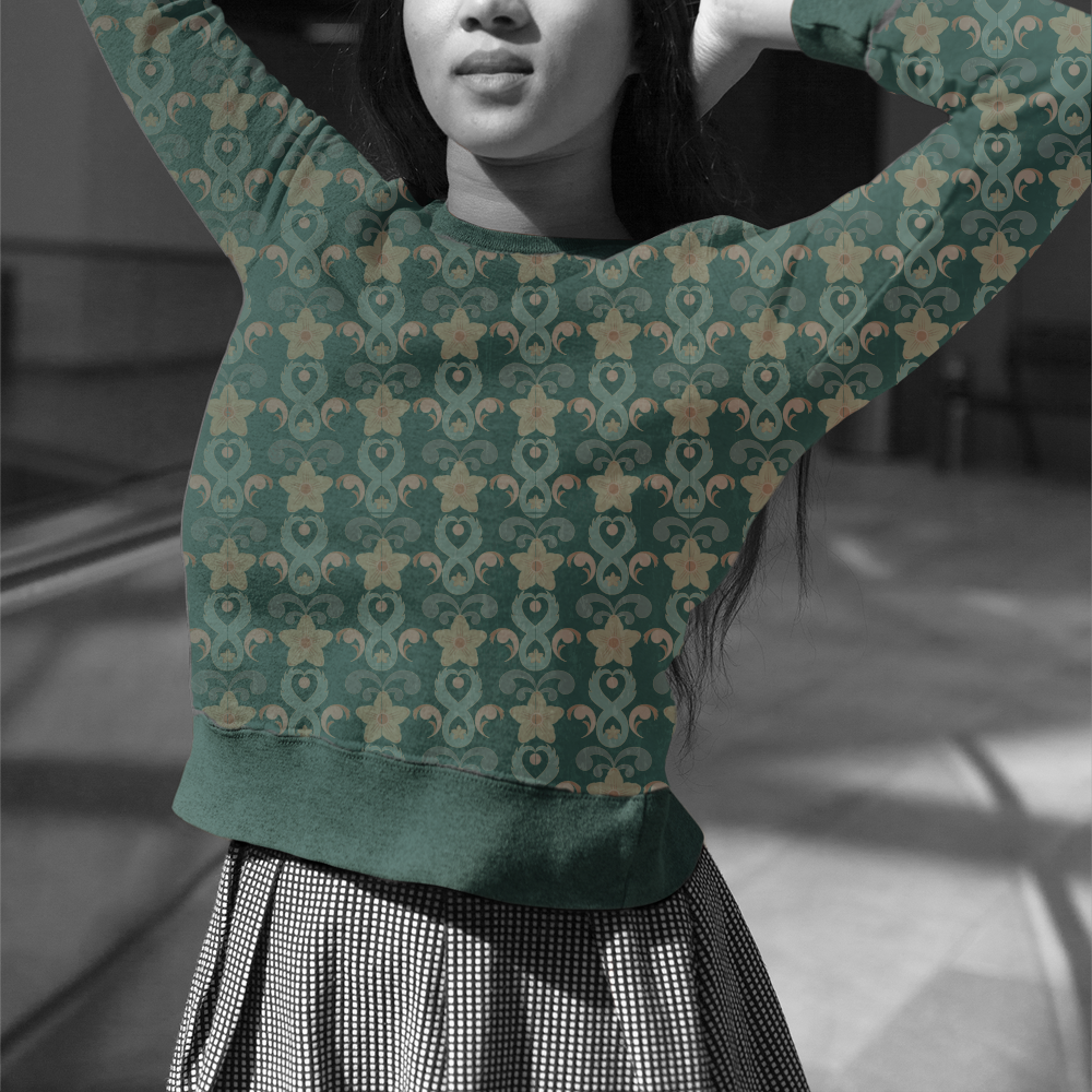 Anne Rice s Interview With The Vampire Opulent Prints Hi Low Crewneck Pullover