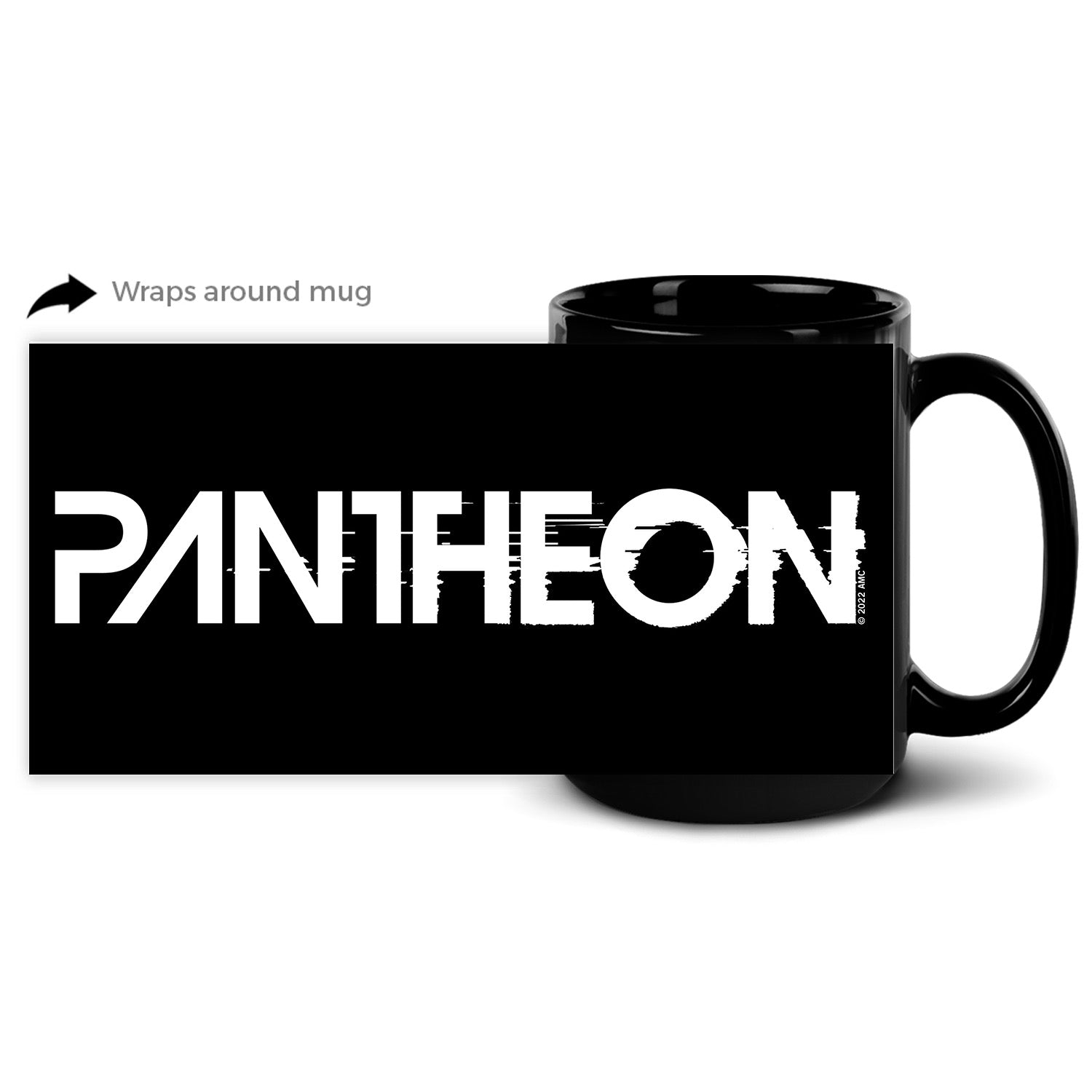 Pantheon Logo Black Mug