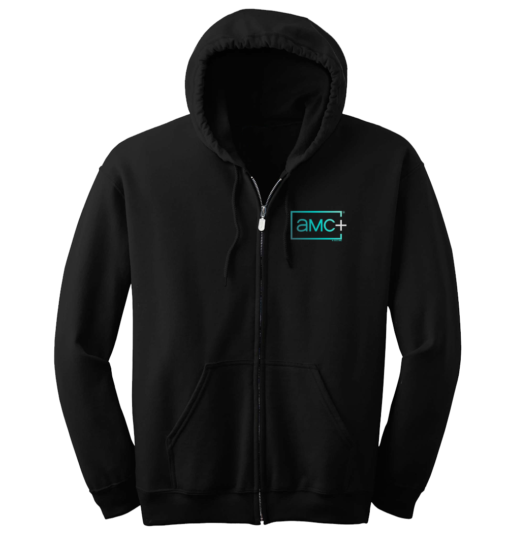 AMC+ Logo Fleece Zip-Up Hooded Sweatshirt