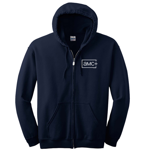 AMC+ Logo Fleece Zip-Up Hooded Sweatshirt – AMC Shop