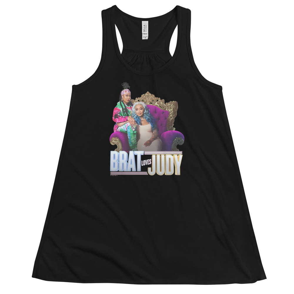 Brat Loves Judy Art Women's Flowy Racerback Tank Top