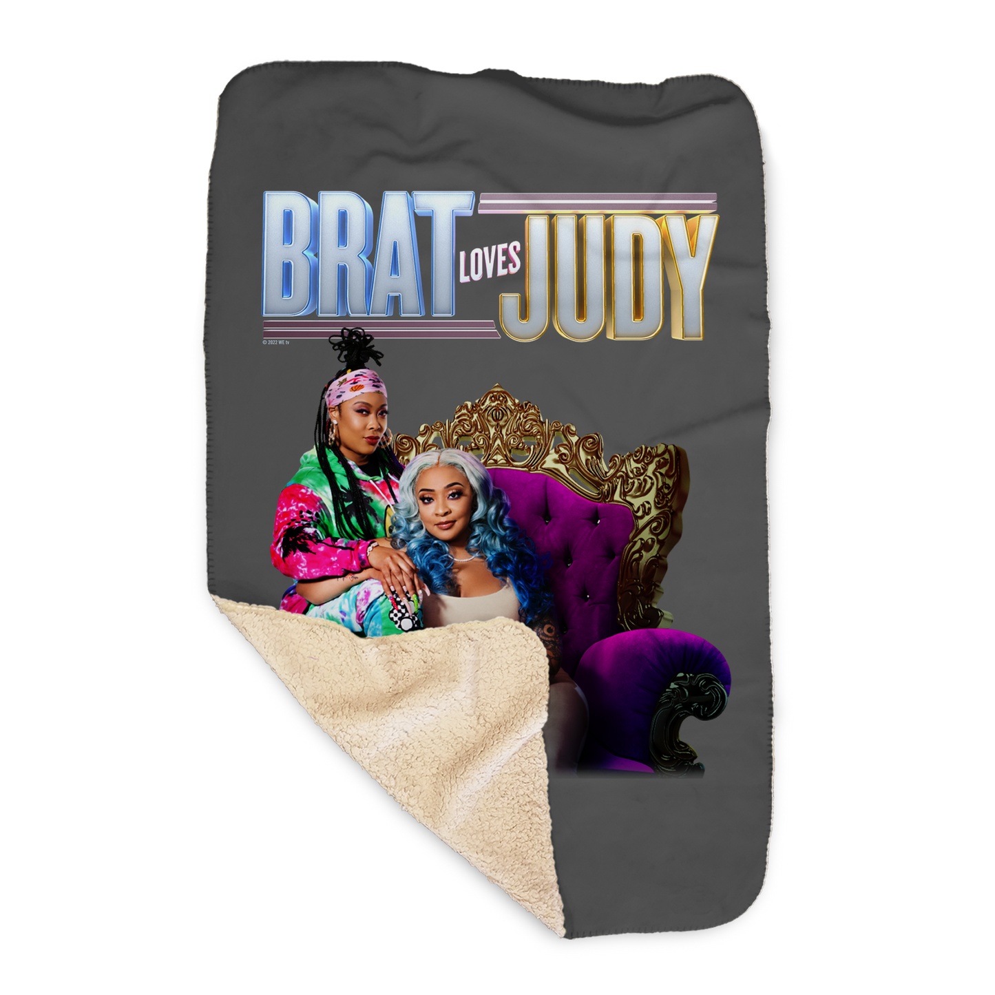 Brat Loves Judy Art Sherpa Blanket