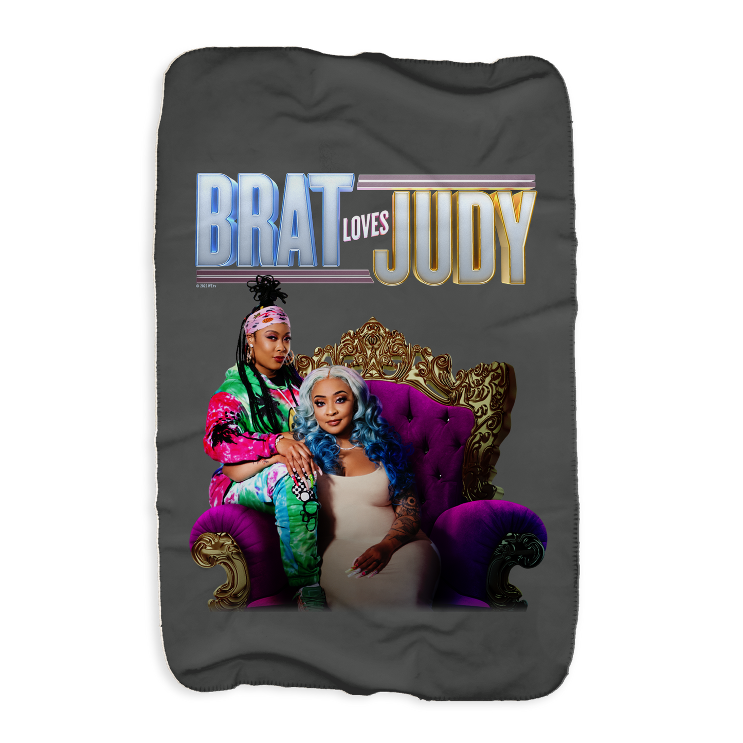 Brat Loves Judy Art Sherpa Blanket