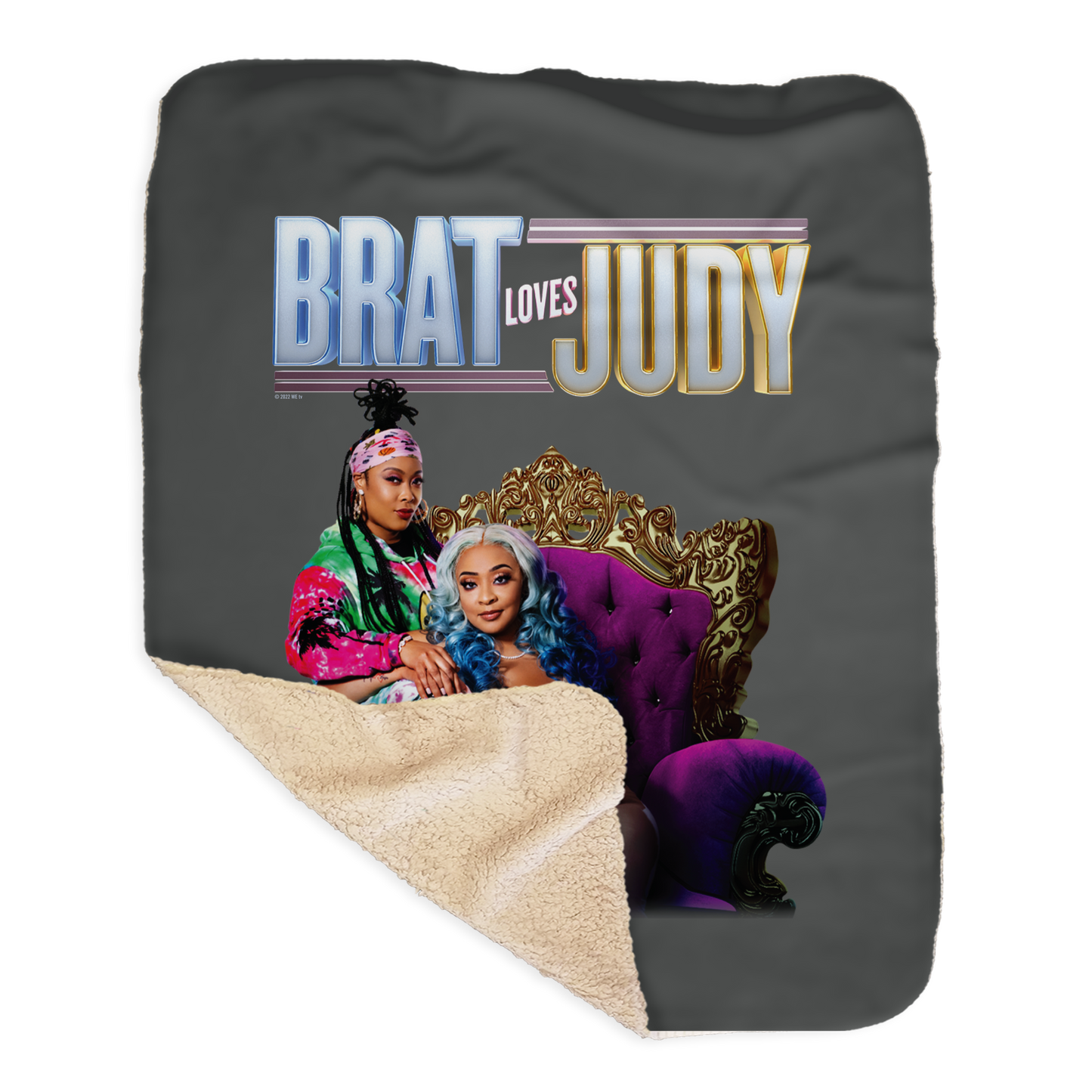 Brat Loves Judy Art Sherpa Blanket