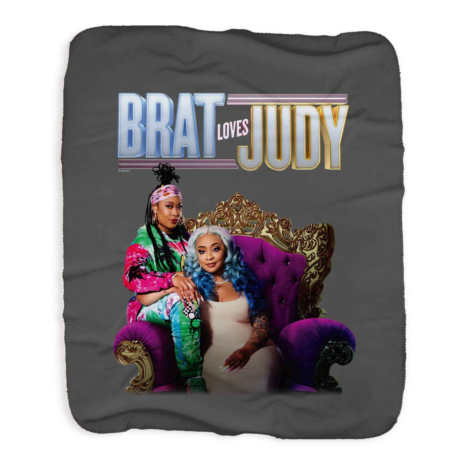 Brat Loves Judy Art Sherpa Blanket