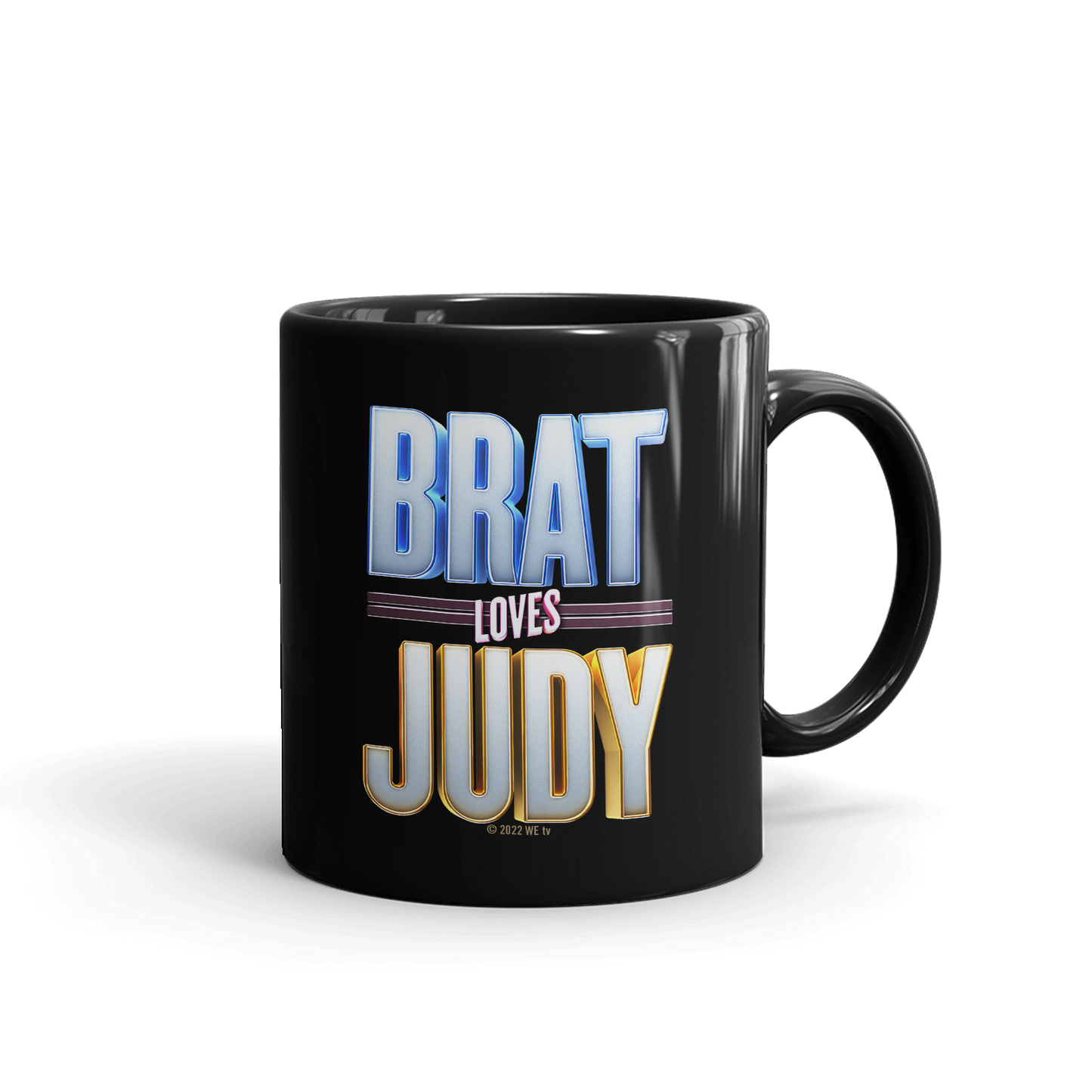 Brat Loves Judy Logo Black Mug