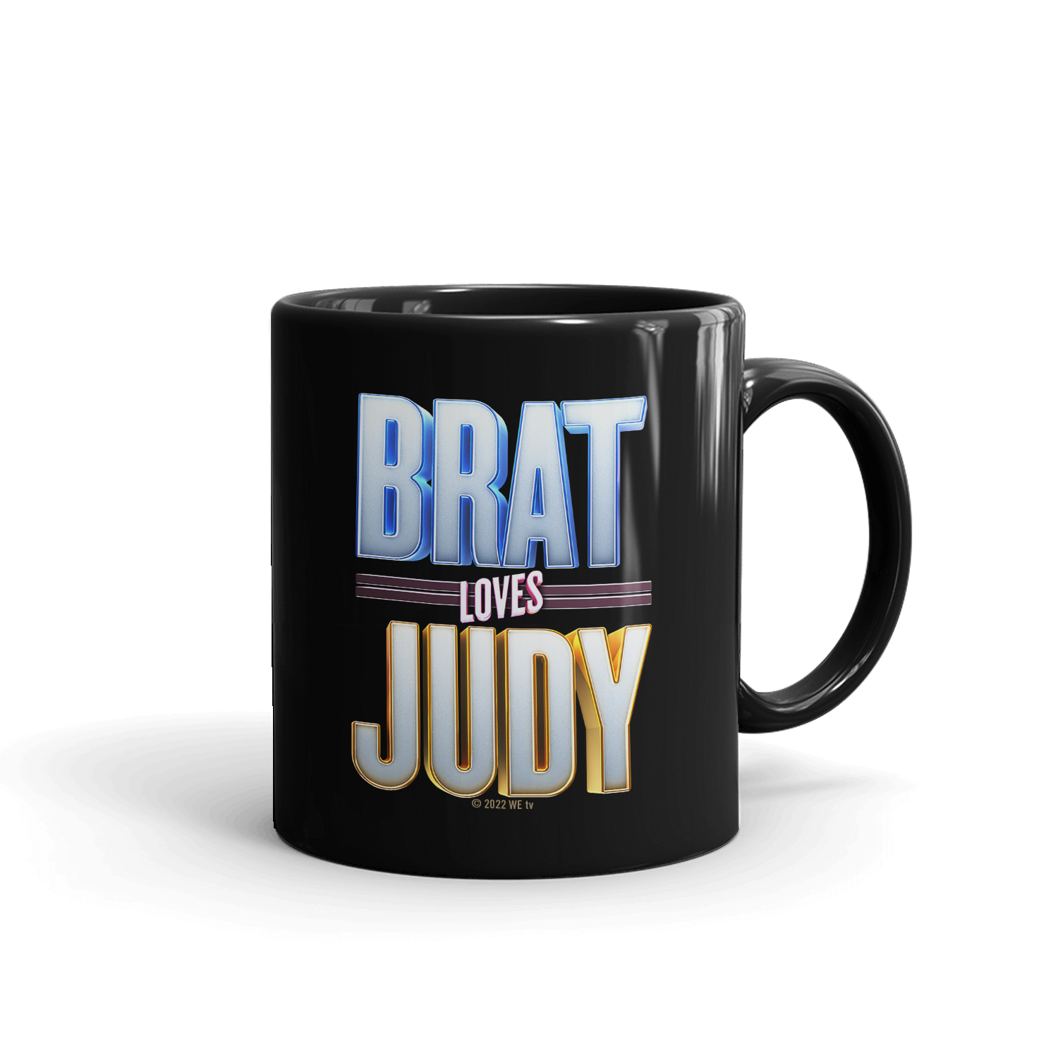 Brat Loves Judy Logo Black Mug