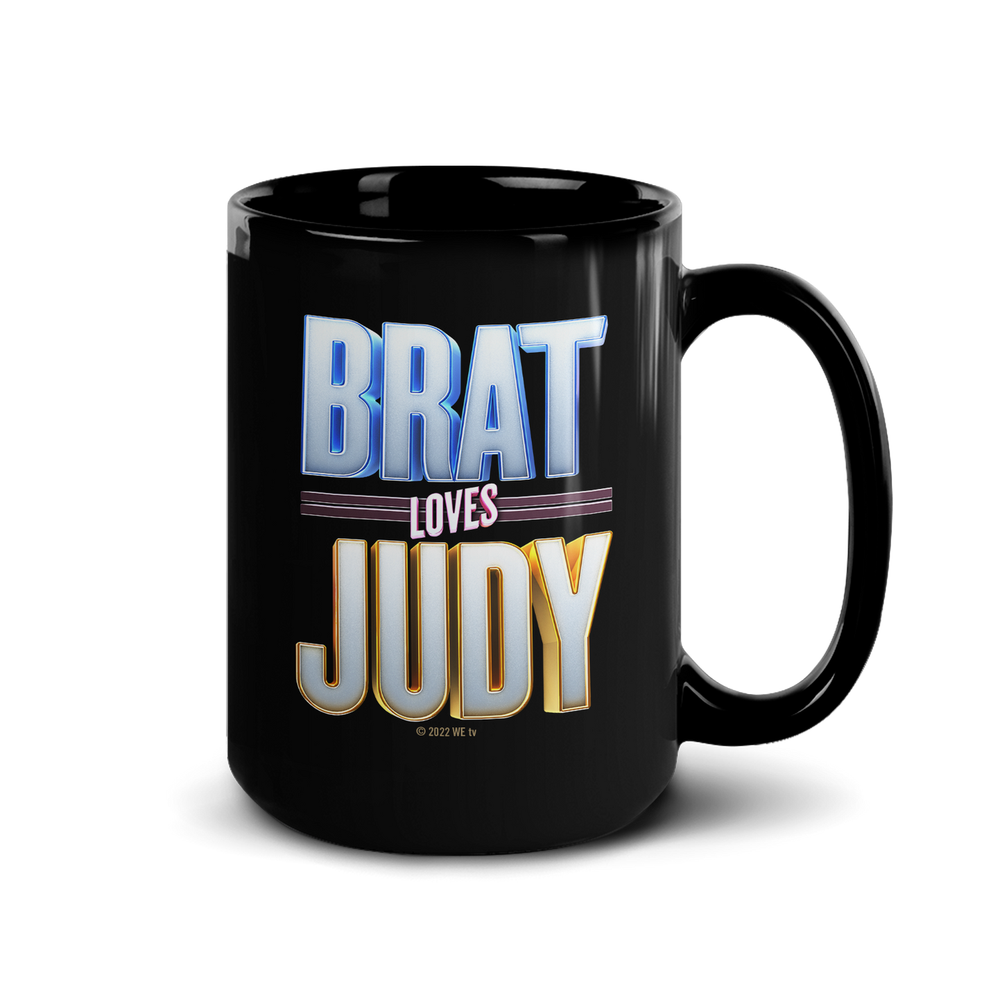 Brat Loves Judy Logo Black Mug