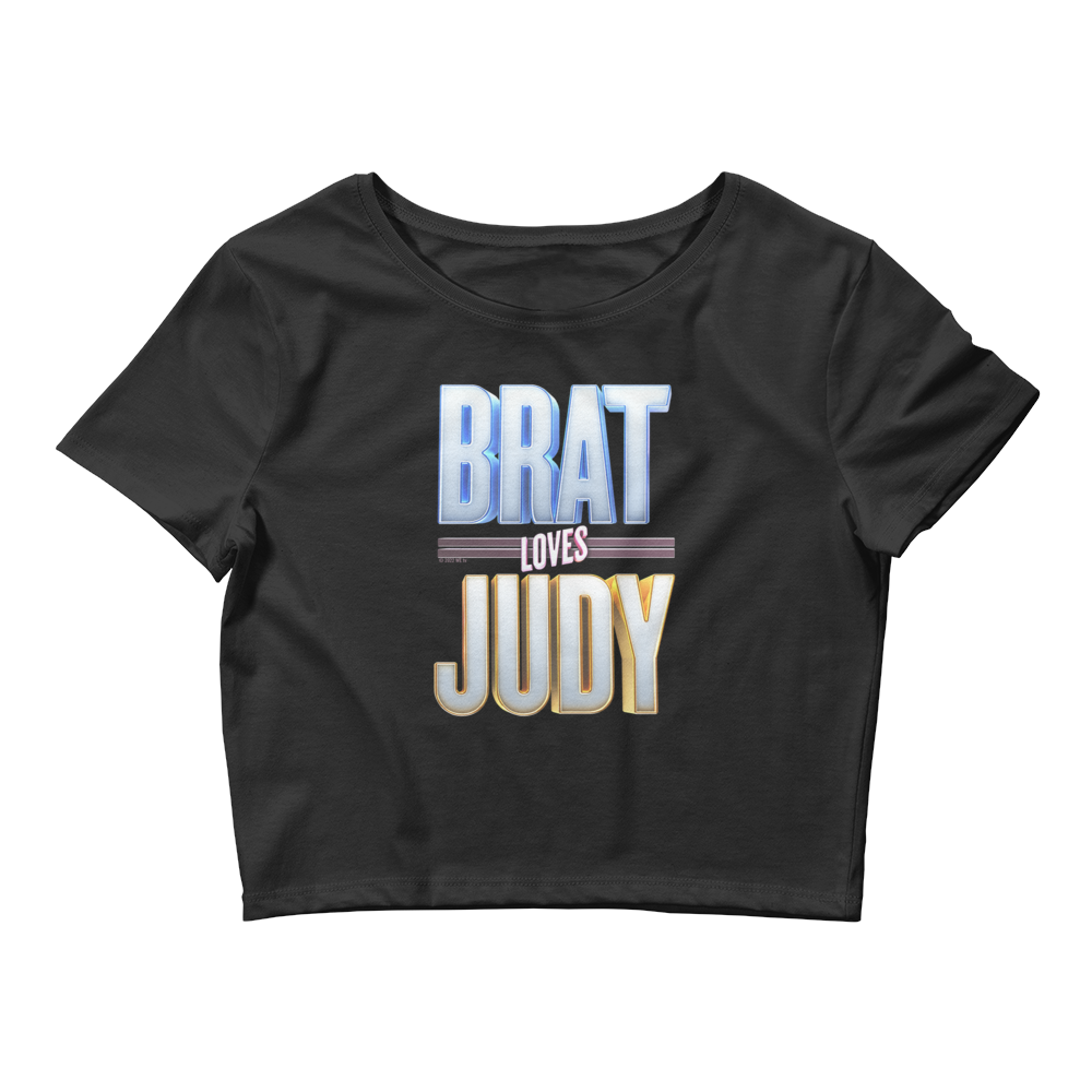 Brat Loves Judy Logo Women's Crop Top