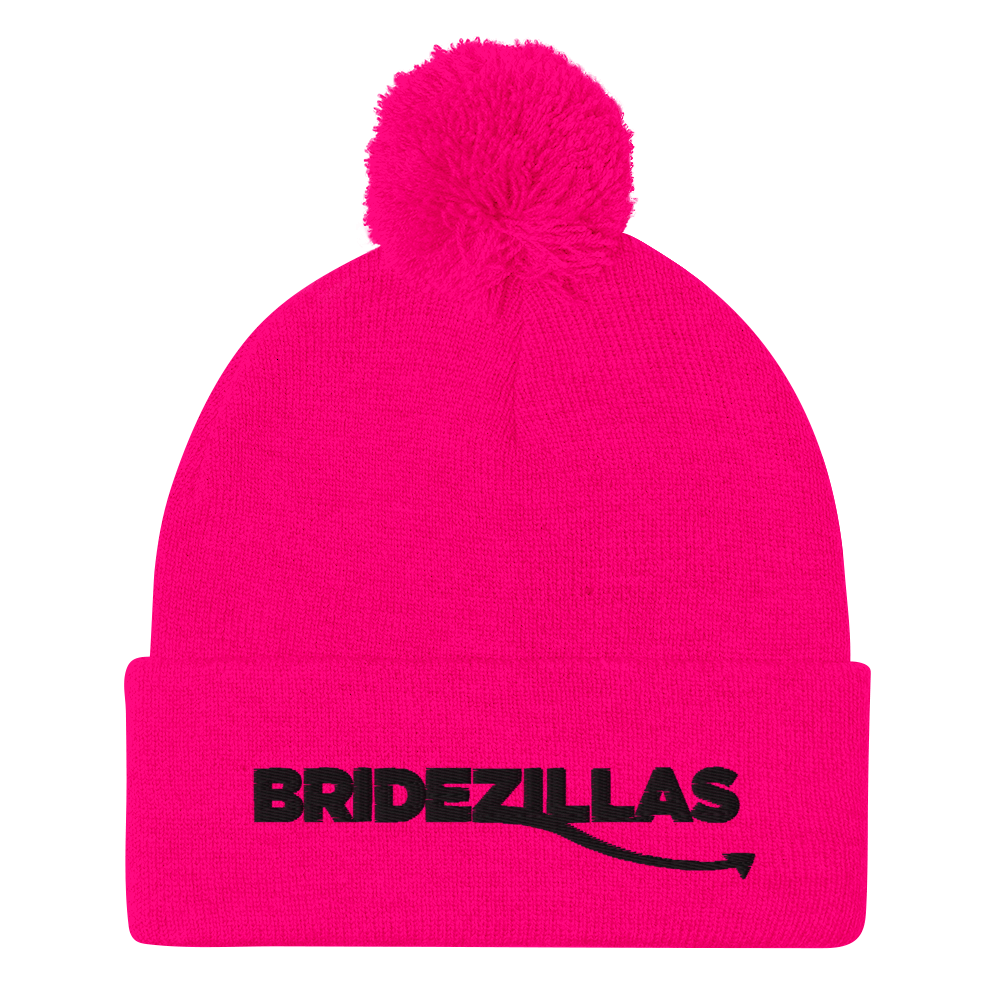 Bridezillas Logi Pom Pom Knit Beanie