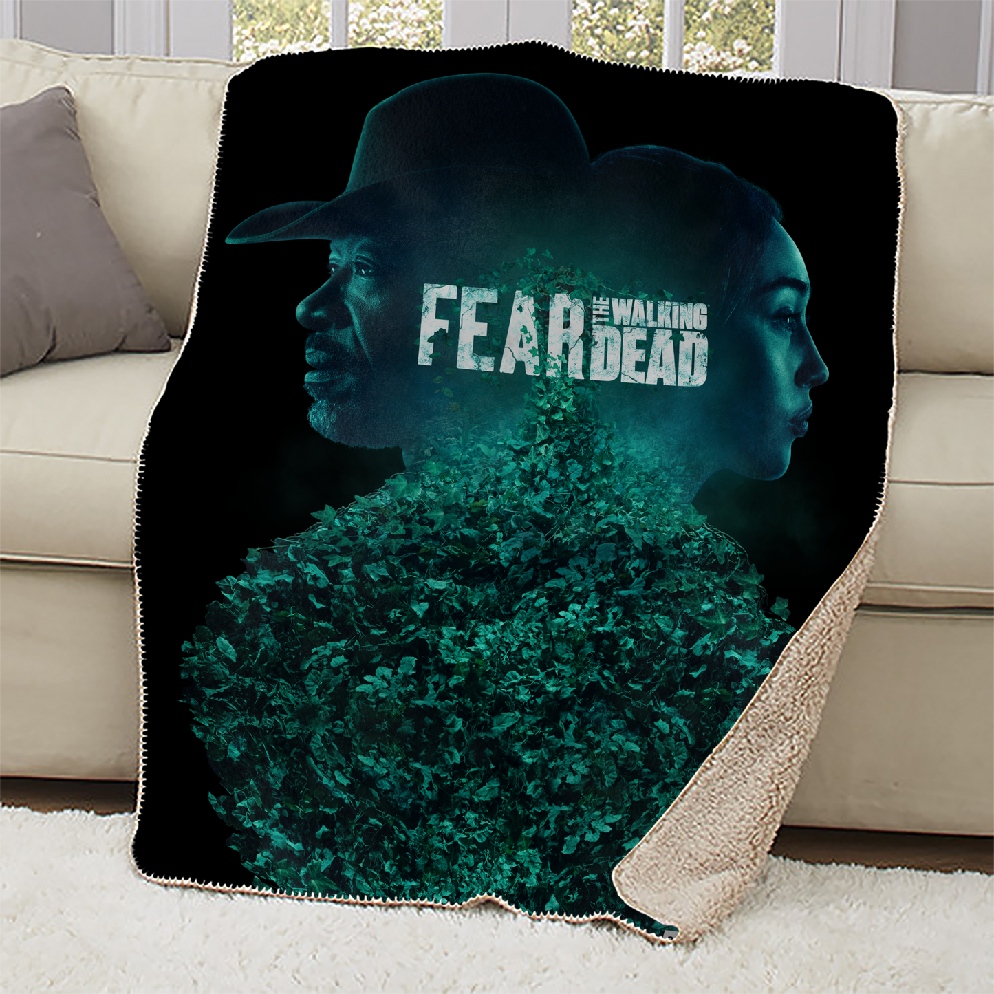 Fear The Walking Dead Key Art Sherpa Blanket