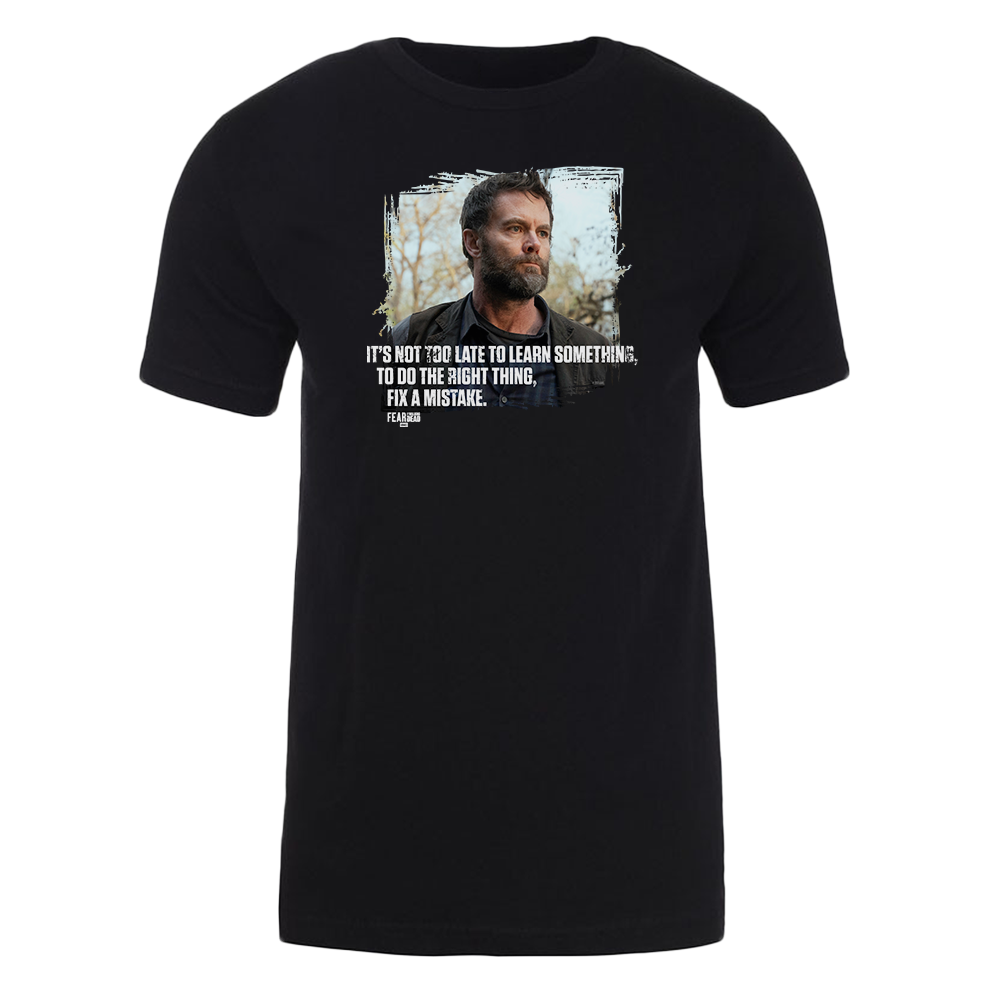 Fear The Walking Dead John Not Too Late Adult Short Sleeve T-Shirt