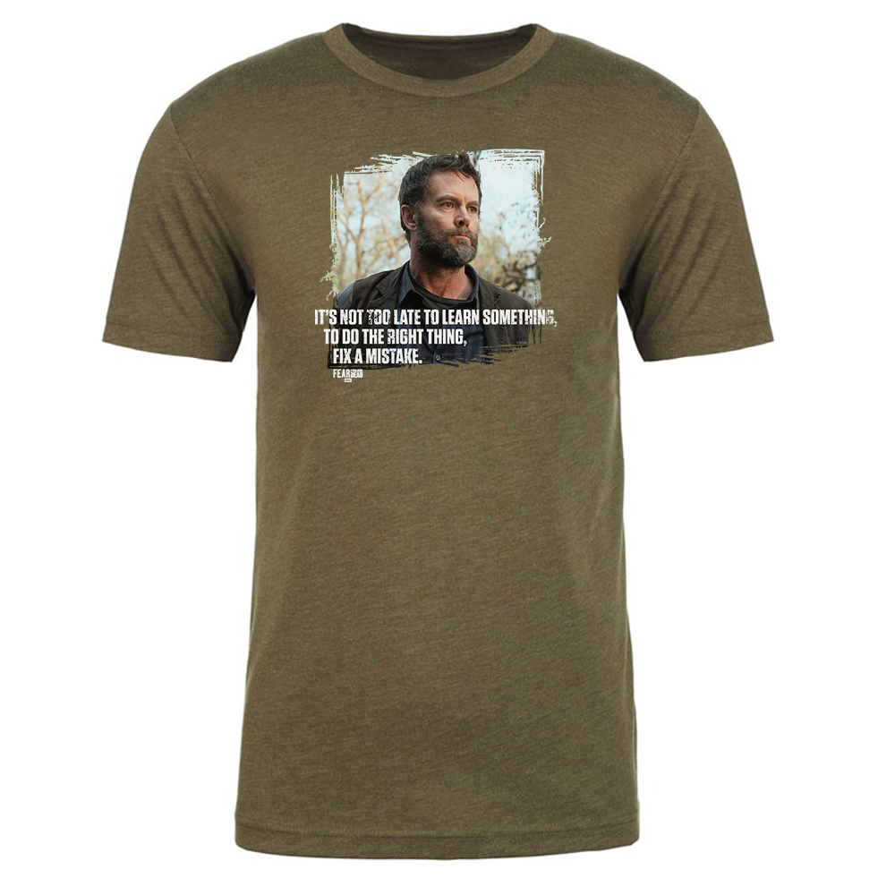 Fear The Walking Dead John Not Too Late Adult Short Sleeve T-Shirt