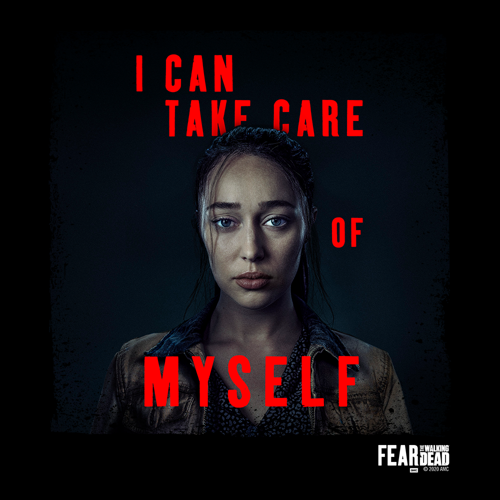 Fear The Walking Dead Season 6 Alicia Quote Fleece Crewneck Sweatshirt