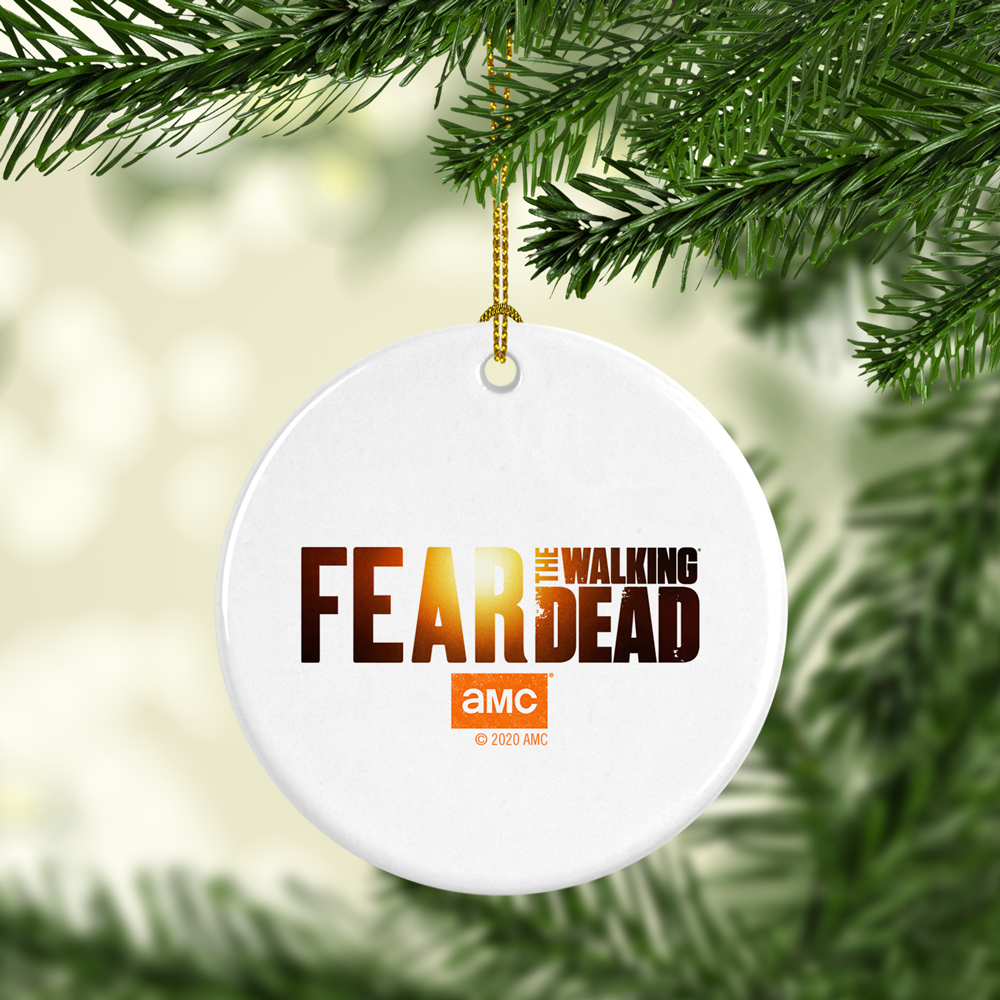 Fear The Walking Dead Season 6 Art Logo Double-Sided Ornament