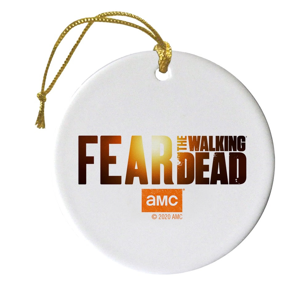 Fear The Walking Dead Season 6 Art Logo Double-Sided Ornament