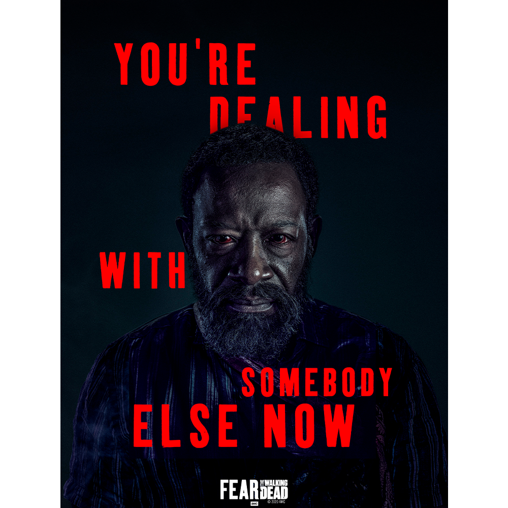 Fear The Walking Dead Season 6 Morgan Quote Metal Sign