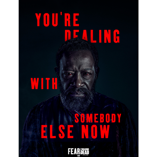 Fear The Walking Dead Season 6 Morgan Quote Metal Sign