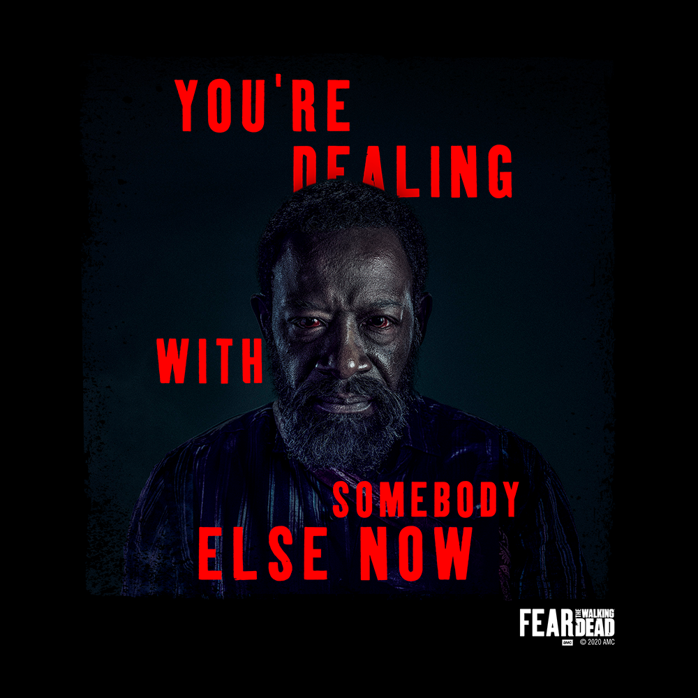 Fear The Walking Dead Season 6 Morgan Quote Fleece Crewneck Sweatshirt