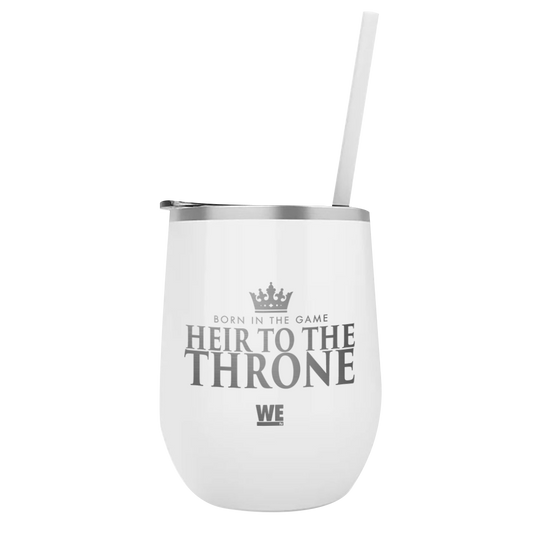 Growing Up Hip Hop Heir To The Throne Laser Engraved Wine Tumbler with Straw