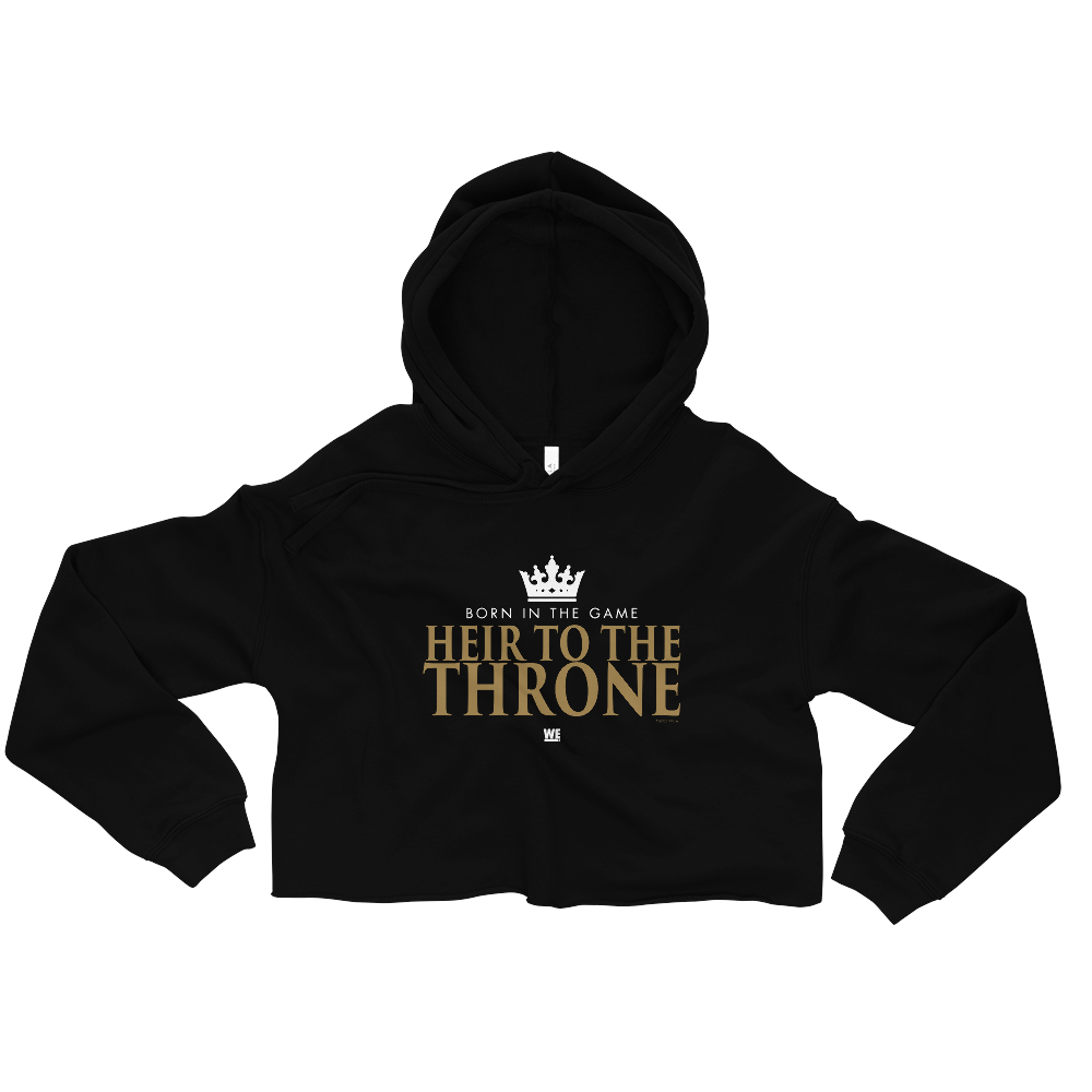 Growing Up Hip Hop Heir To The Throne Women's Fleece Crop Sweatshirt