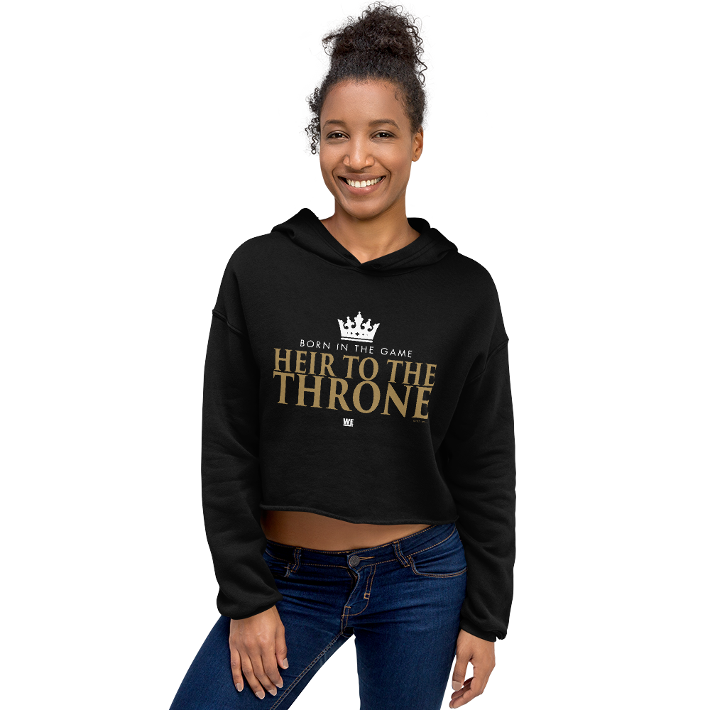 Growing Up Hip Hop Heir To The Throne Women's Fleece Crop Sweatshirt