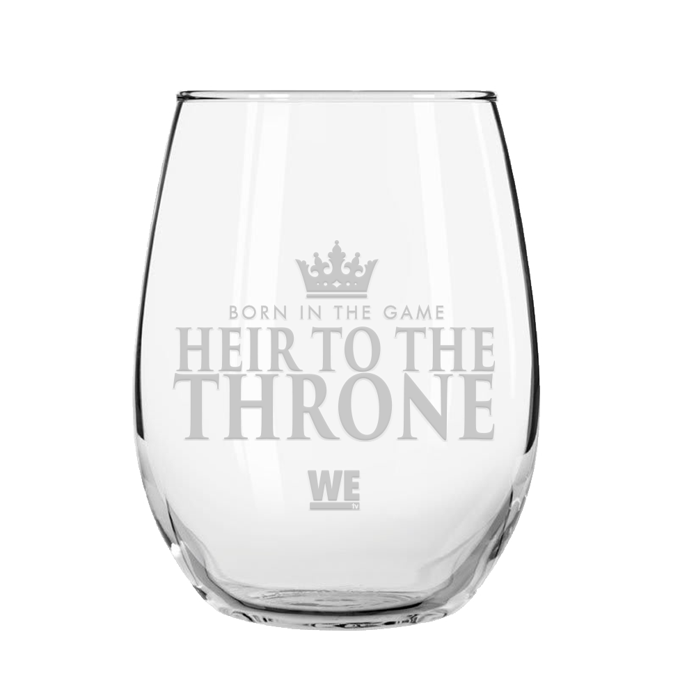 Growing Up Hip Hop Heir To The Throne Laser Engraved Stemless Wine Glass