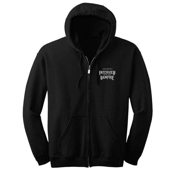 Anne Rice's Interview With The Vampire Logo Zip-Up Hooded Sweatshirt Anne Rice's Interview With The Vampire Logo Zip-Up Hooded Sweatshirt