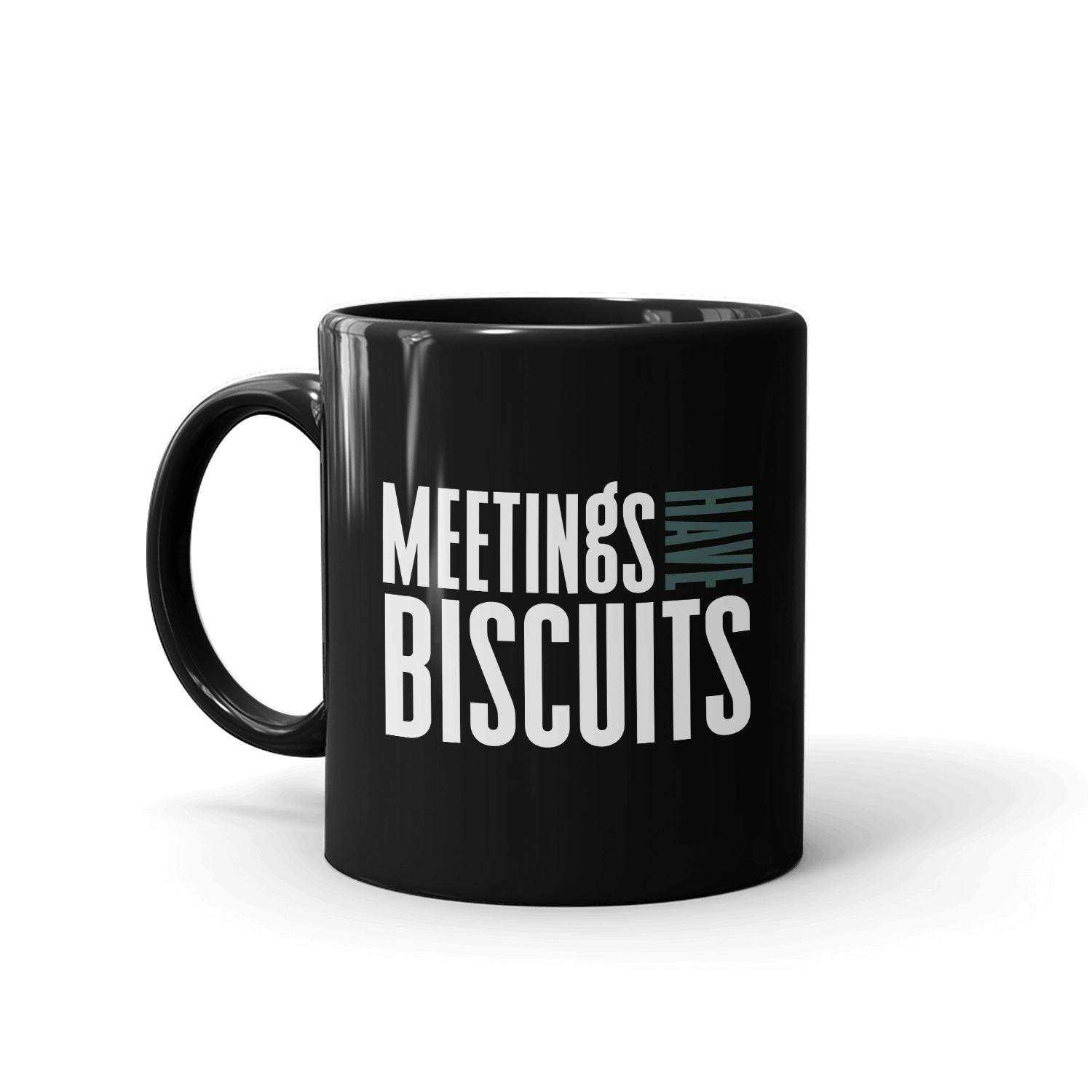 Killing Eve Meetings Have Biscuits Black Mug