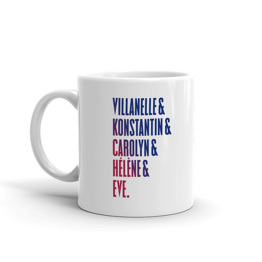 Killing Eve Characters White Mug