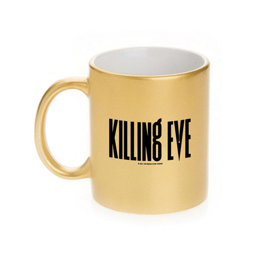 Killing Eve Logo 11 oz Gold Metallic Mug