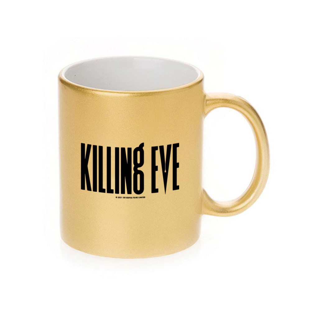 Killing Eve Logo 11 oz Gold Metallic Mug