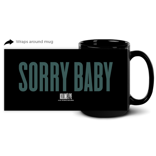 Killing Eve Sorry Baby Black Mug