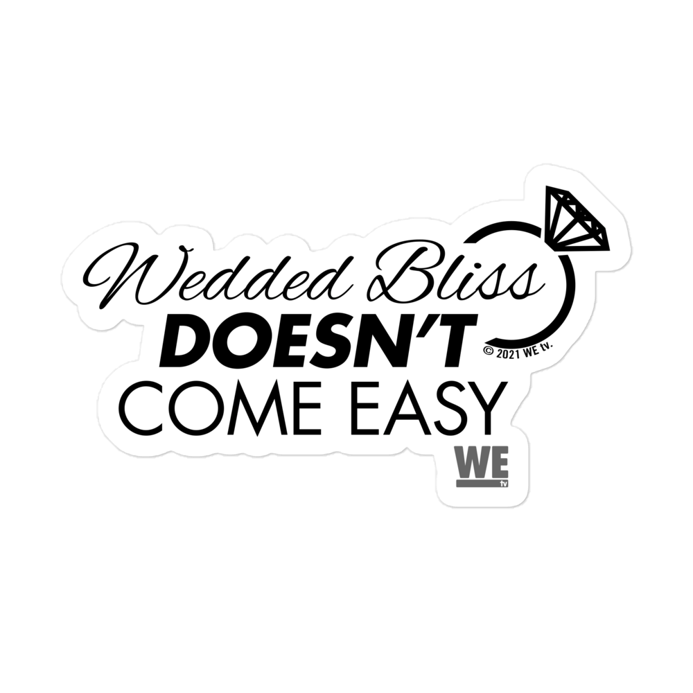 Marriage Boot Camp Wedded Bliss Die Cut Sticker