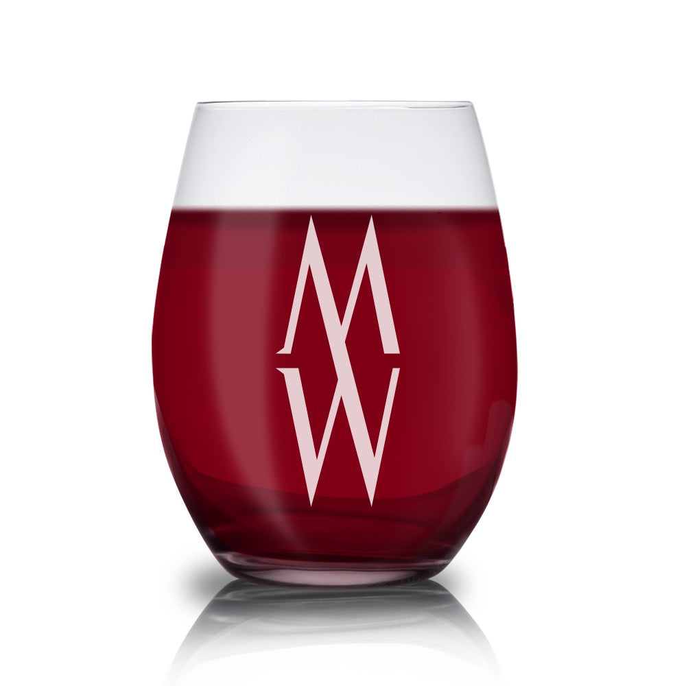 Anne Rice's Mayfair Witches MW Laser Engraved Stemless Wine Glass