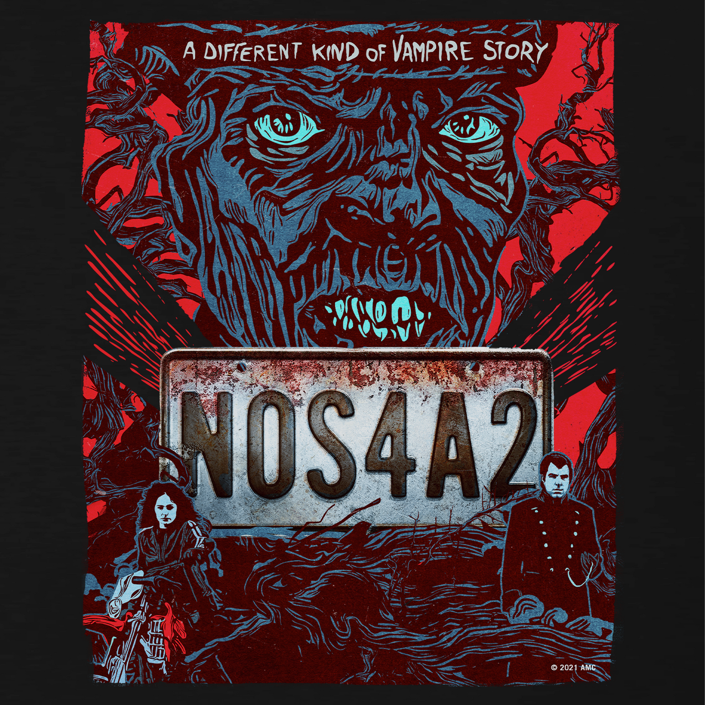 NOS4A2 Key Art Adult Short Sleeve T-Shirt