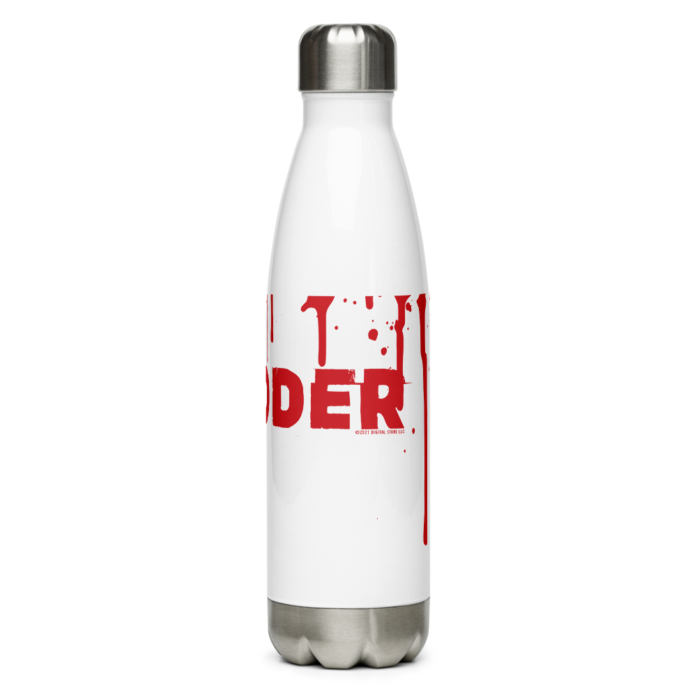 Shudder Splatter Logo Stainless Steel Water Bottle