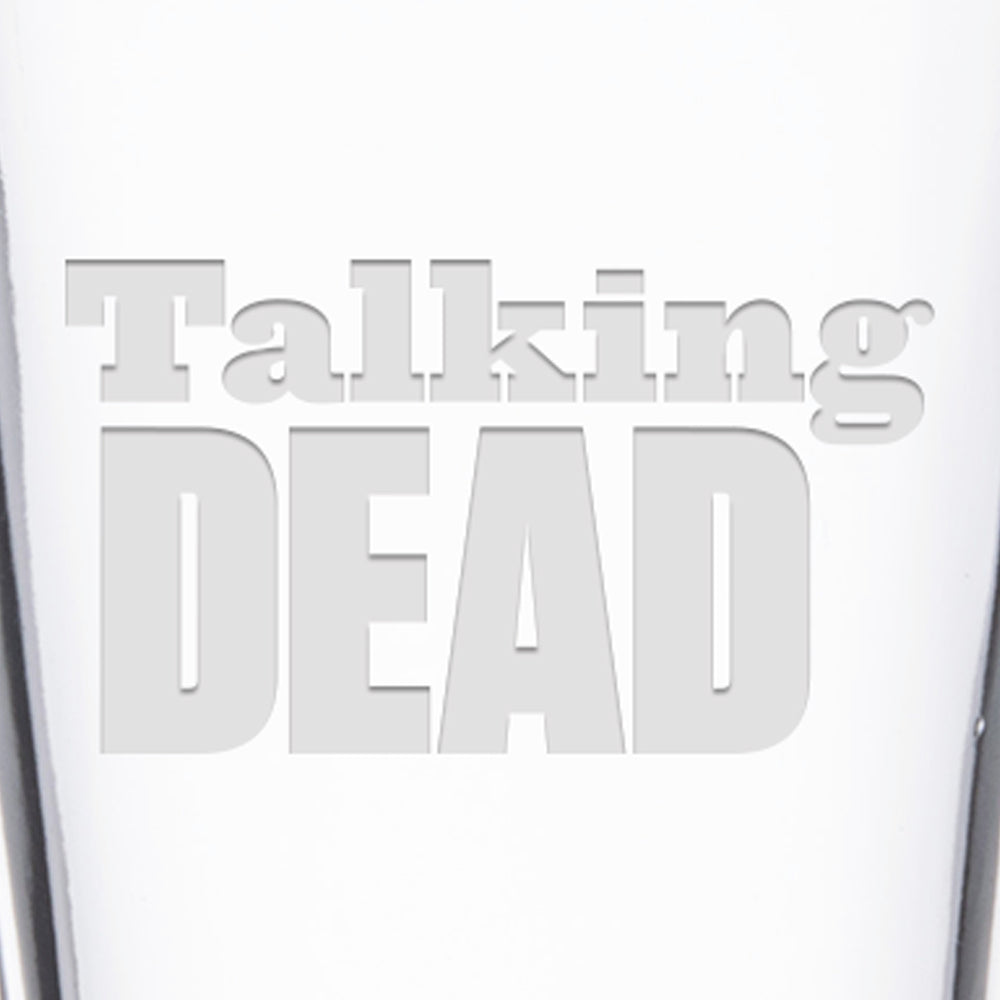Talking Dead Logo Laser Engraved Pint Glass