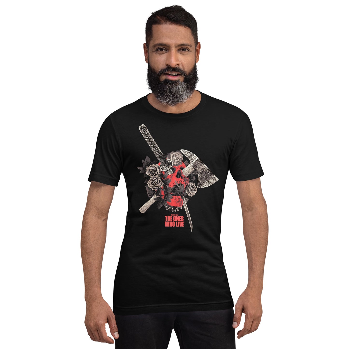 The Walking Dead: The Ones Who Live Floral Skull T-shirt